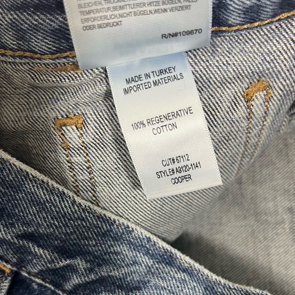 AGOLDE Cooper High Rise Relaxed Fit Cargo Denim Jeans Size 27 NWT Regulation - Picture 7 of 10